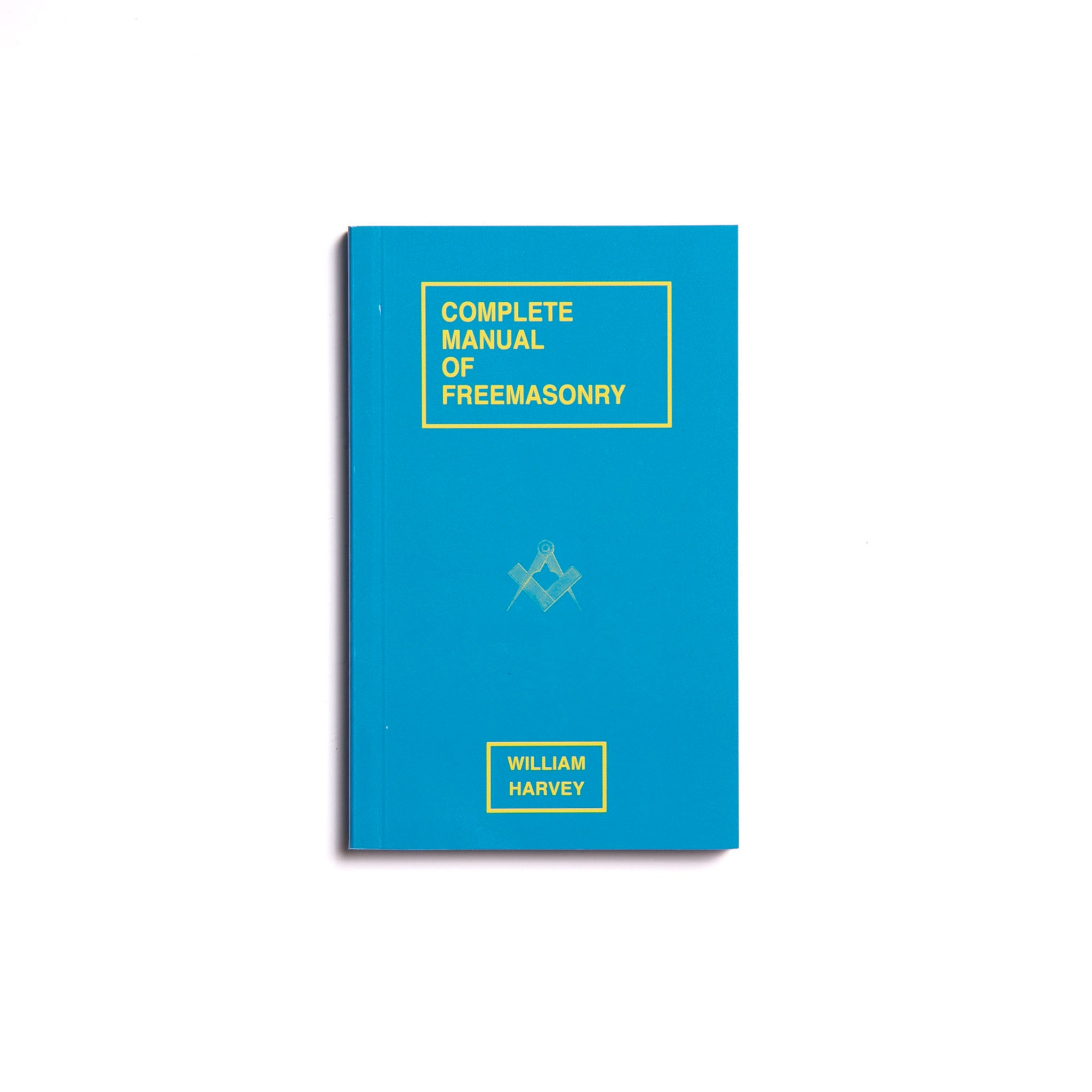 Complete Manual Of Freemasonry (W Harvey Ritual), light blue with yellow lettering.