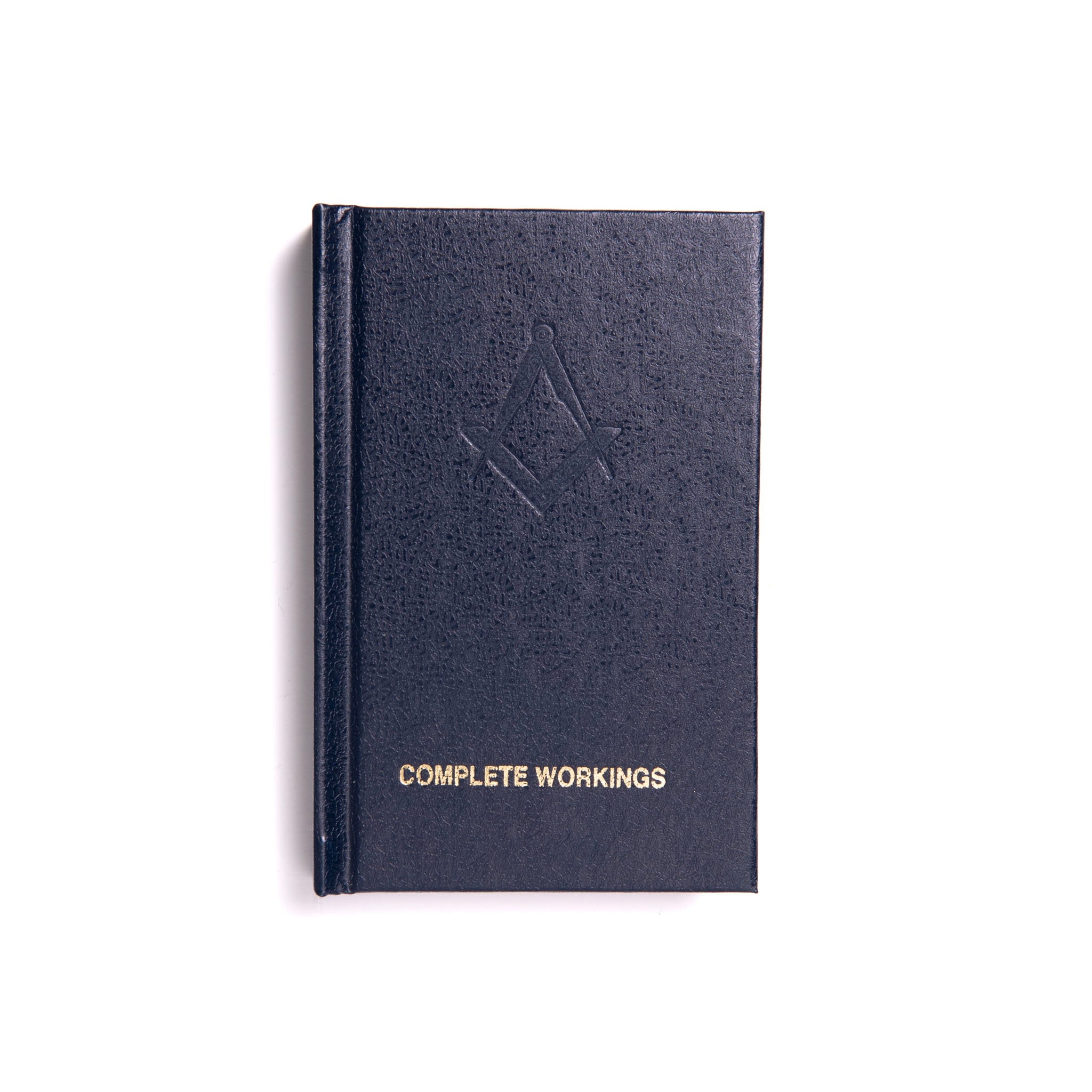A hardcover book titled 'Complete Workings' with a Masonic emblem on the cover.