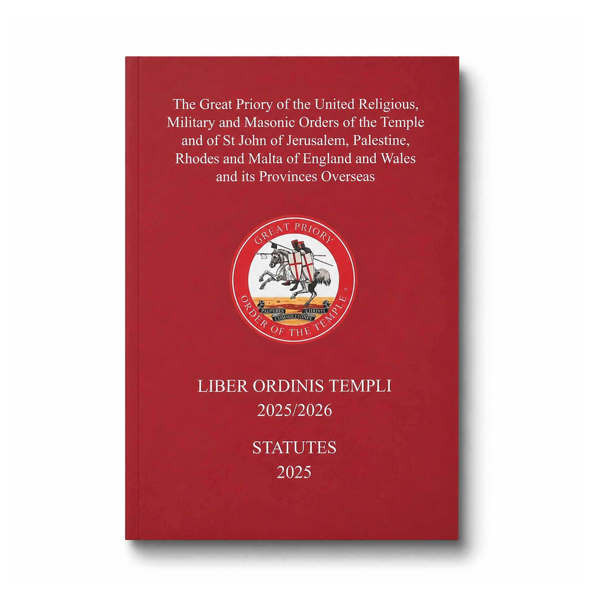 Masonic Knight Templar Yearbook 2025/2026