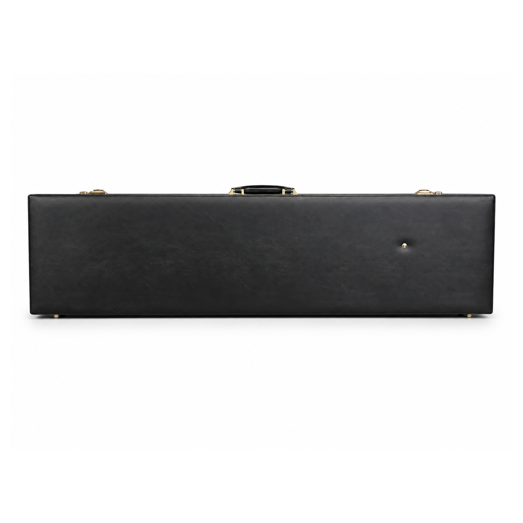Standing Masonic Knights Templar hard travel case for ceremonial swords with durable black exterior and gold fitting