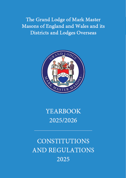 Mark Masons Book of Constitutions and Yearbook 2025/2026 in blue