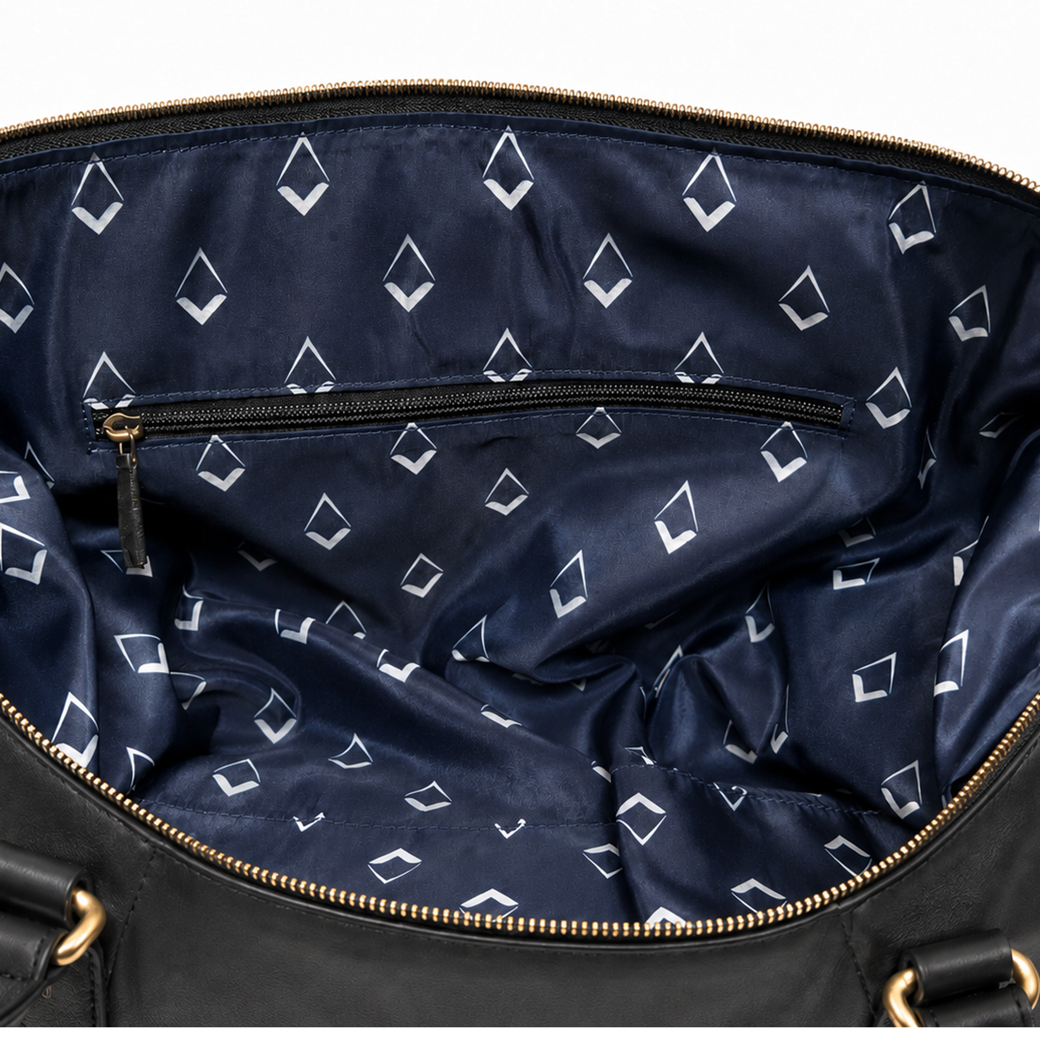Blue and Grey Masonic geometric pattern lining