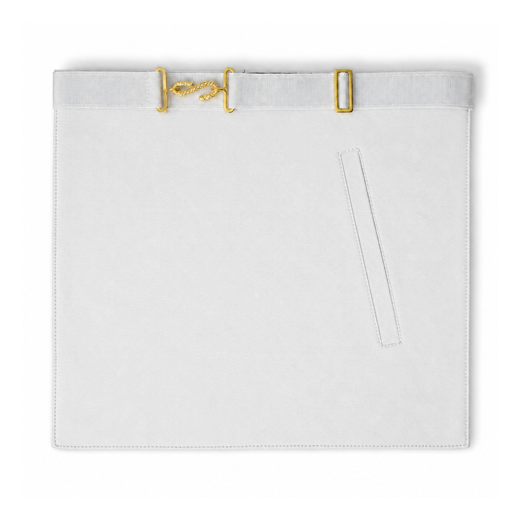 UGLE-approved Masonic Royal Arch Companion apron featuring a back pocket, for ritual books or gloves