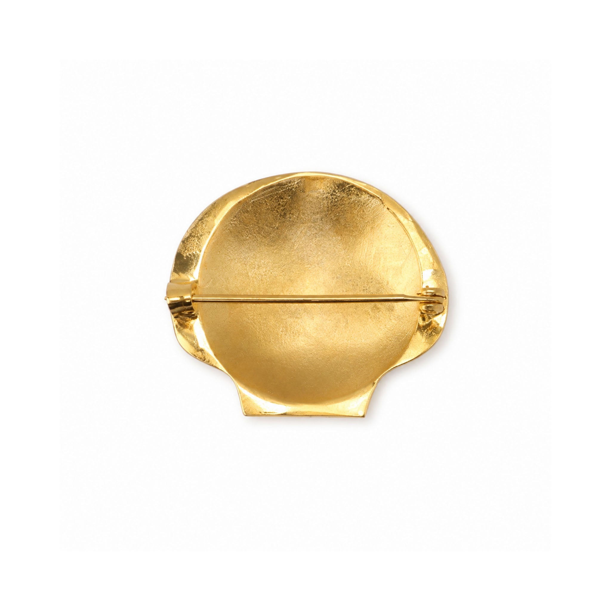 Antique gold St Thomas of Acon scallop shell regalia back view.