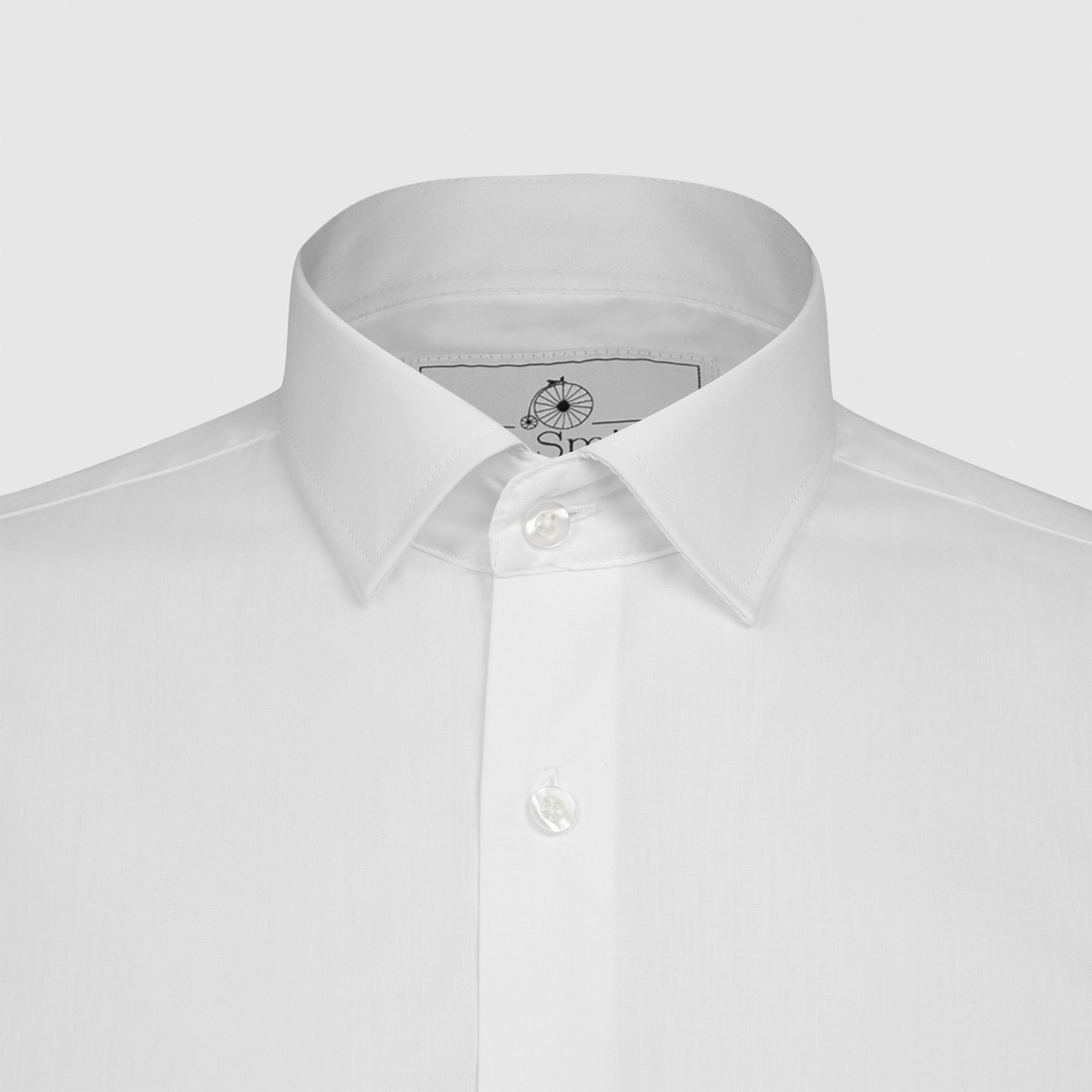 Standard-White-Shirt-Collar on a white background