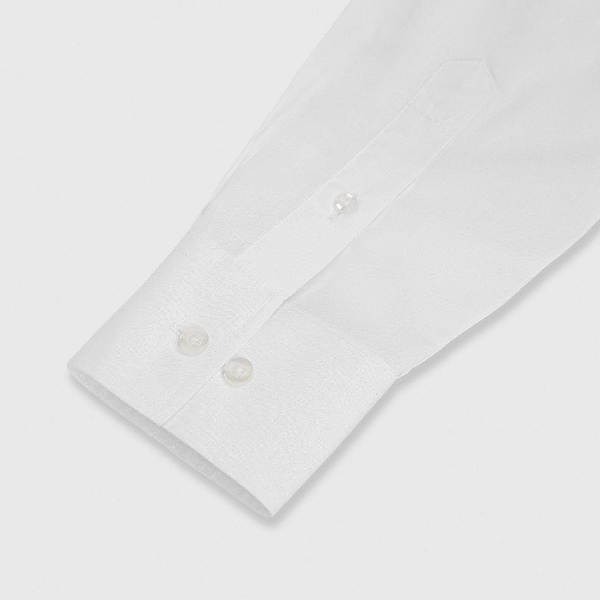 Standard-White-Shirt-Cuff-on a white background