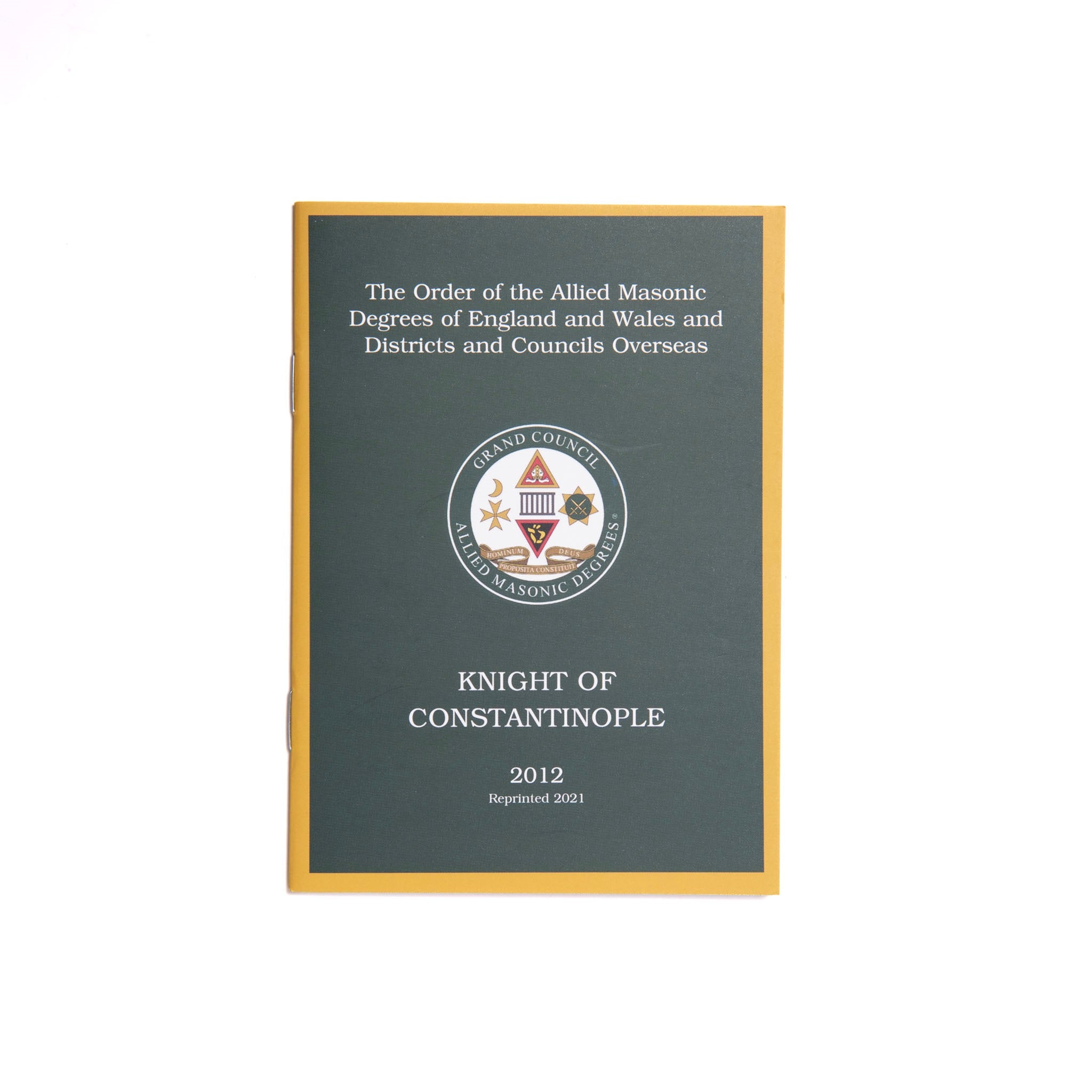 Allied Masonic Degrees Ritual No2 Ceremony of Knight of Constantinople