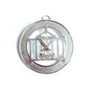 Allied Officer's Collar Jewel - Assistant Secretary, silver coloured on a white background