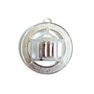 Allied Officer's Collar Jewel - Chaplain, silver on a white background