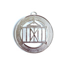 Allied Officer's Collar Jewel - Director of Ceremonies, silver coloured on a white background.