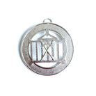 Allied Officer's Collar Jewel - Inner Guard, silver on a white background.