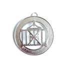 Allied Officer's Collar Jewel - Senior and Junior Deacon -  silver coloured on a white background.