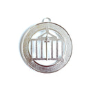 Allied Officer's Collar Jewel - Tyler, silver coloured on a white background