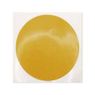 A double-sided sticky pad designed for affixing apron badges to Masonic aprons, with a gold-colored circular sticker on a white background.