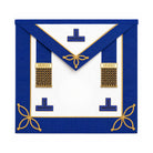 Craft provincial Masonic apron undress style with blue trim and gold detailing