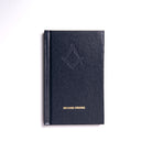 A Masonic Emulation 2nd Degree hardback book with a black cover, titled 'SECOND DEGREE' and featuring Masonic symbols.