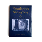 A book cover of 'Emulation Working Today' by Graham Redman, featuring a black and white photograph from a Masonic Lodge.