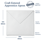 UGLE approved enterted apprentice masonic apron size dimension.