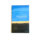 A book cover for 'Freemasonry: A Very Short Introduction' featuring a landscape with a blue sky and a black horizon.