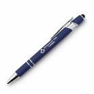 Navy pen with 'Freemasons' Hall' text and a Masonic sqauare & compasses emblem on a white background