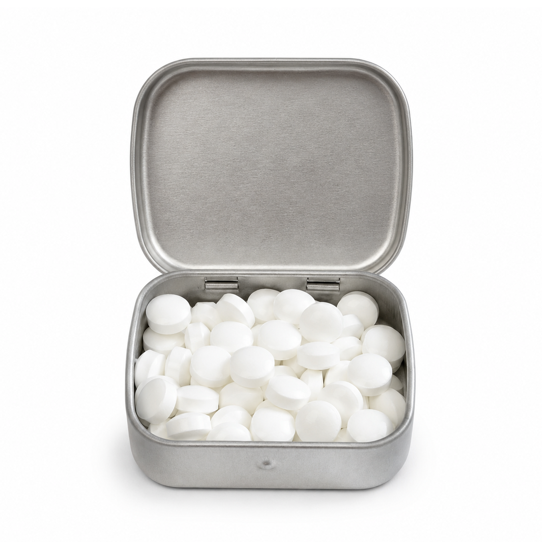 Small tin box containing mints