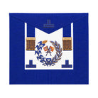 Grand Rank Masonic Apron undress style with blue trim, gold tassels and embroidered Grand Rank emblems