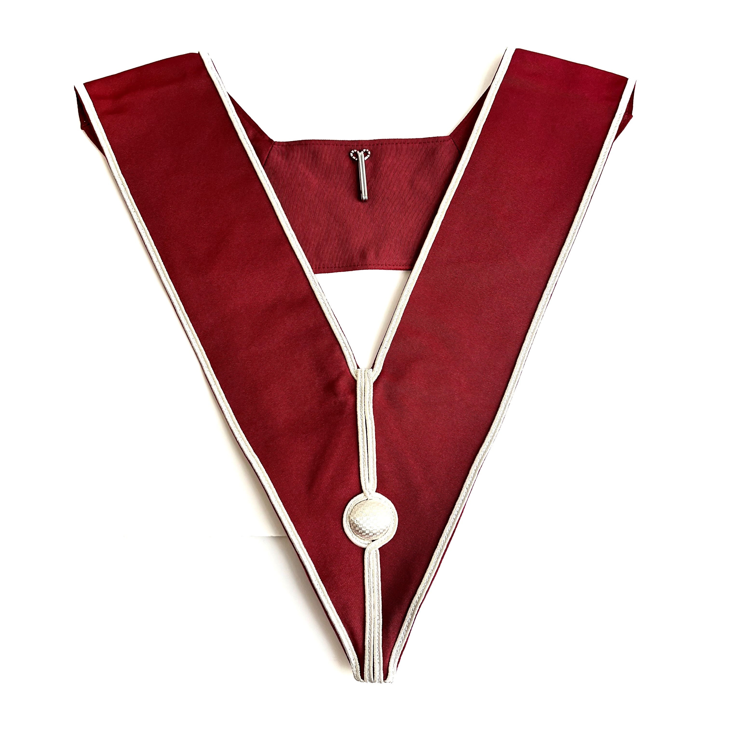 A red and solver Masonic Grand Stewards Past Collar