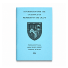 Information for the Guidance of Members of the Craft 2024 edition booklet.