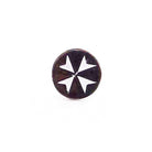 Masonic black and white lapel pin badge