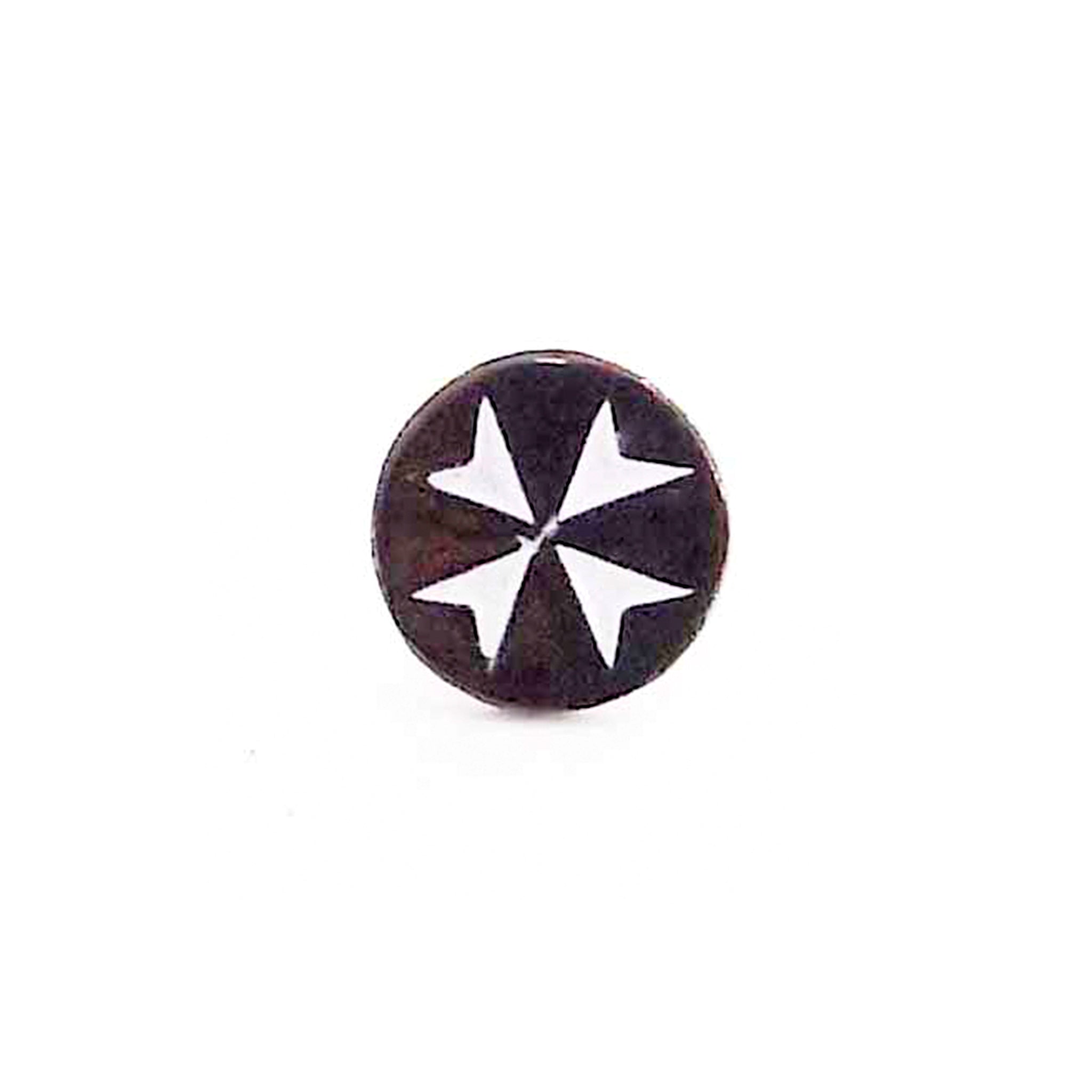 Masonic black and white lapel pin badge