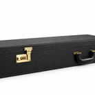 Masonic Black Knights Templar hard case with gold combination locks and carry handle for ceremonial sword storage