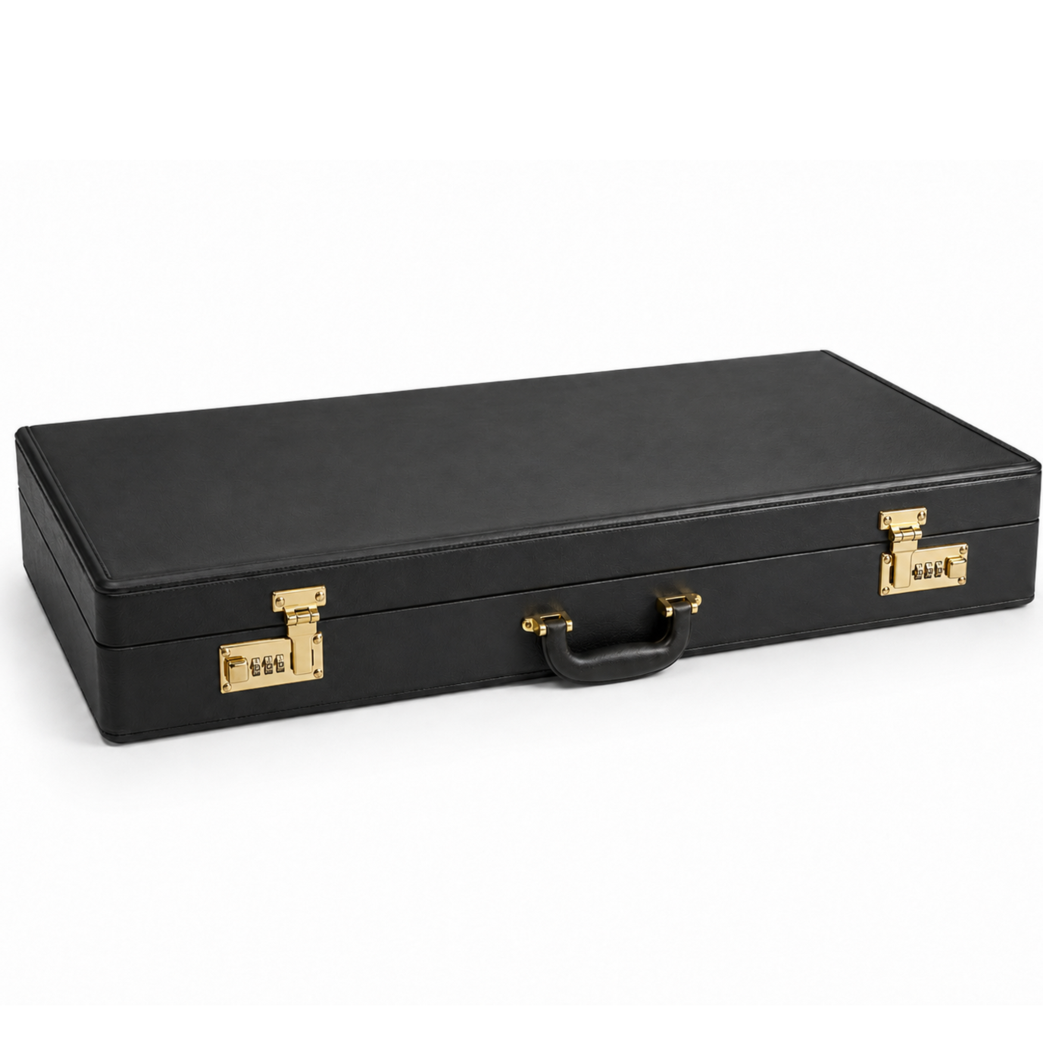 Luxury Masonic Knights Templar ceremonial sword carrying case in black with gold hardware