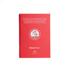 A red Masonic book with a white emblem on the cover titled 'Ritual No. 1' from the year 2007.