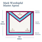 Mark Worshipful Apron size dimension