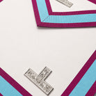 Official UGLE Mark Worshipful Apron Close-up detail shot of hardware