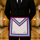 Official UGLE Mark Worshipful Apron being modelled