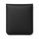 Masonic Black leather car key pouch back view.