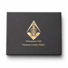 Freemasons' hall premium leather wallet box