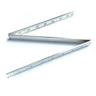 Masonic folding metal rulers on a white background