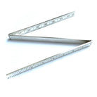 Masonic folding silver coloured metal 24 inch gauge  on a white background