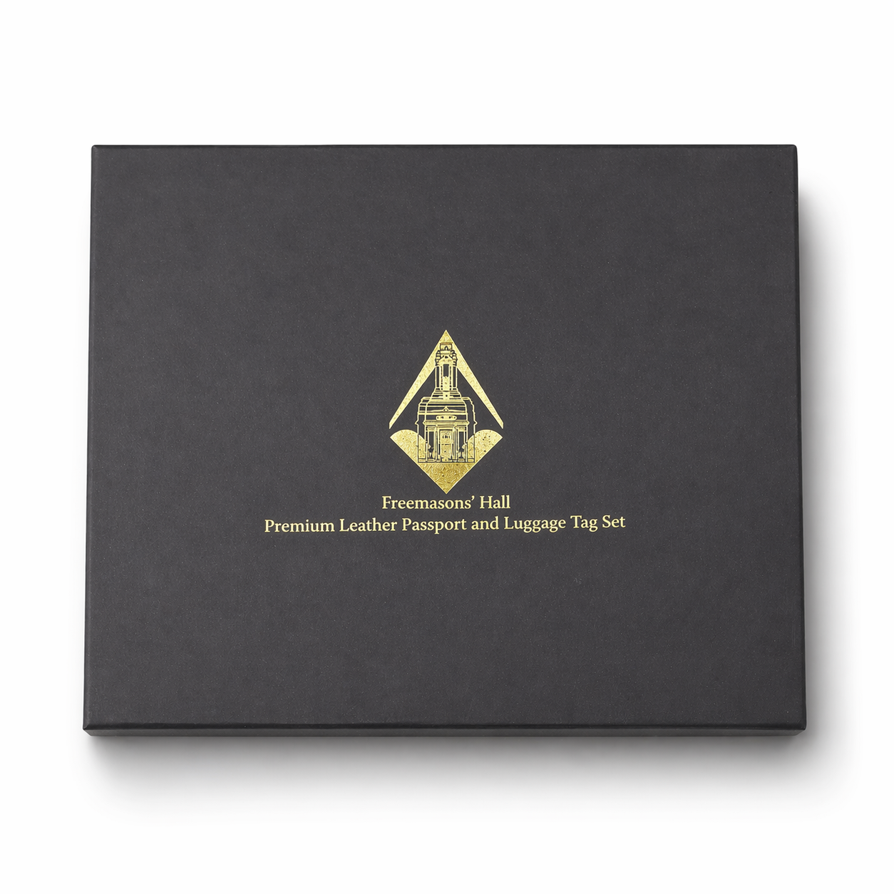 Premium leather passport and luggage set box