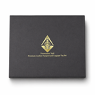 Premium leather passport and luggage set box