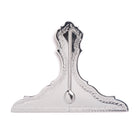 Decorative silvercoloured Masonic Level on a white background