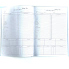 Masonic Signiure Book inside pages showing listing