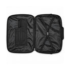 Open black Masonic Regalia soft case with internal pockets and retaining straps