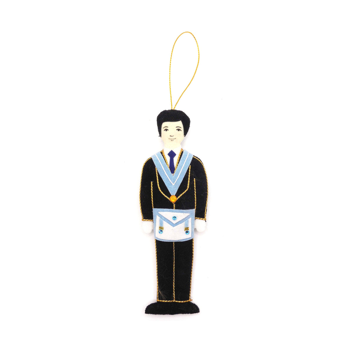 Master Mason Felt Christmas Decoration