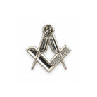 Mini Silver Square & Compasses Masonic Lapel Pin Badge