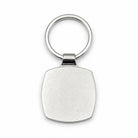 Shiny masonic silver-coloured metal key ring back view