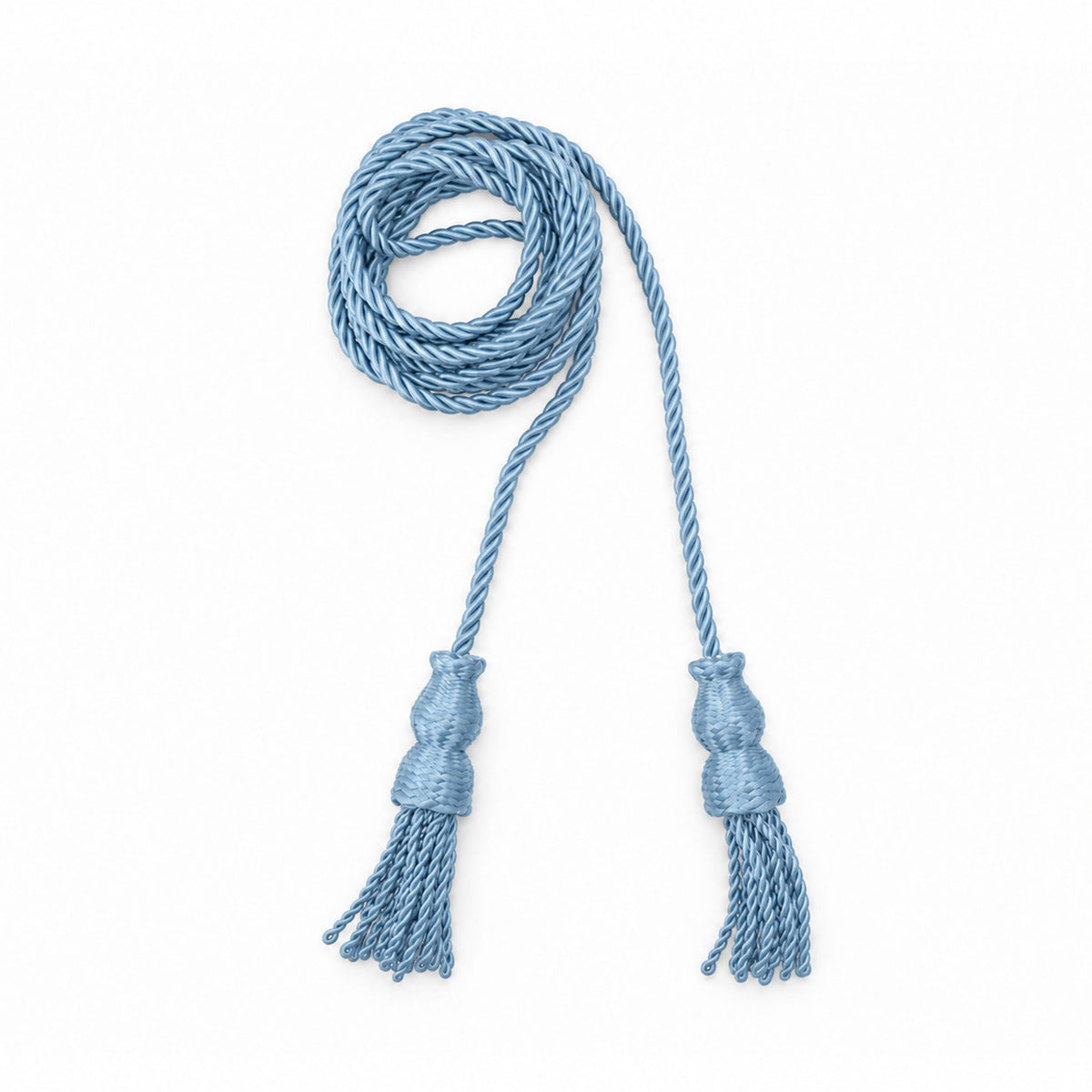 Sky Blue Order of Holy Wisdom Masonic cordelier with twisted cord and tasselled ends