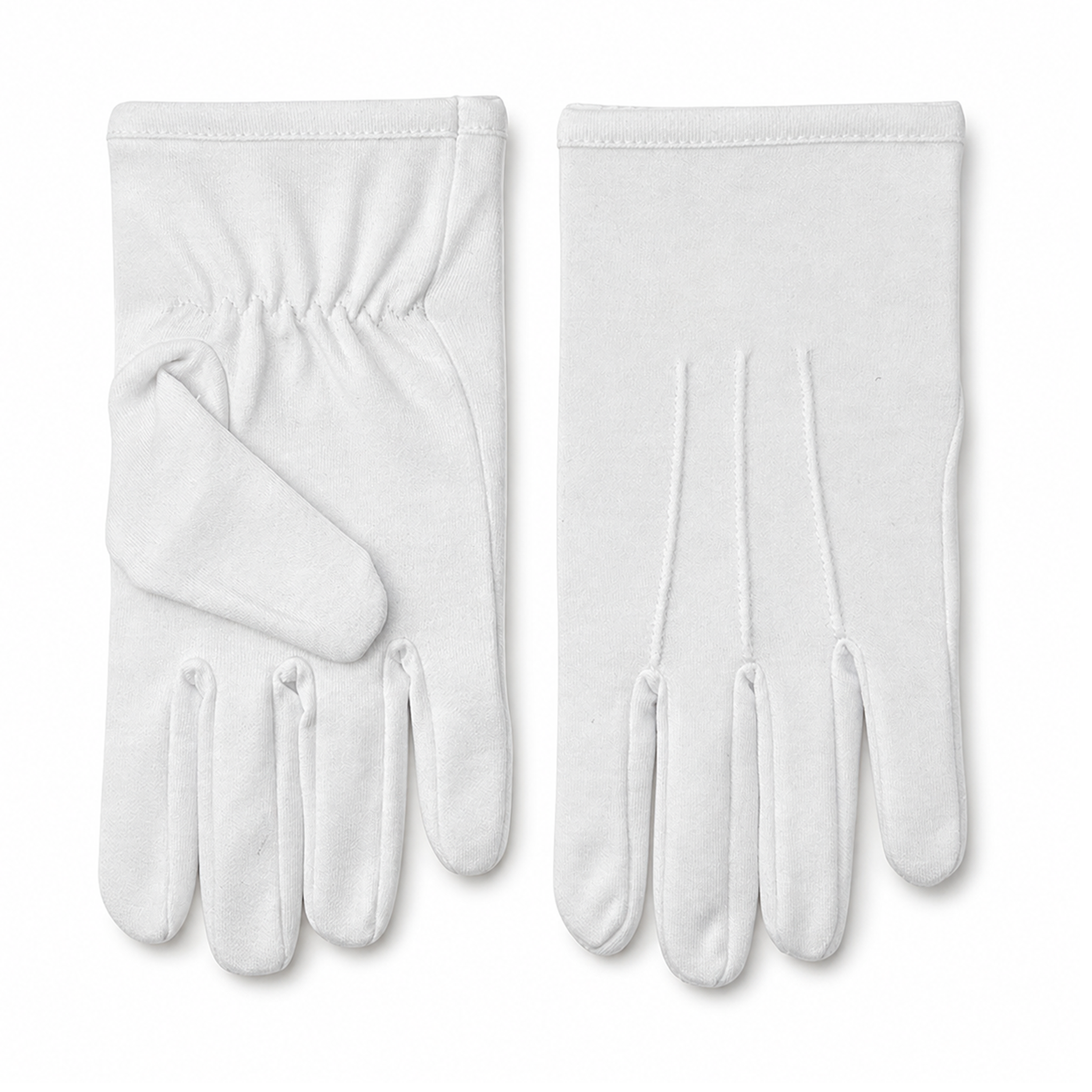 Masonic plain white cotton gloves, Freemason lodge regalia gloves